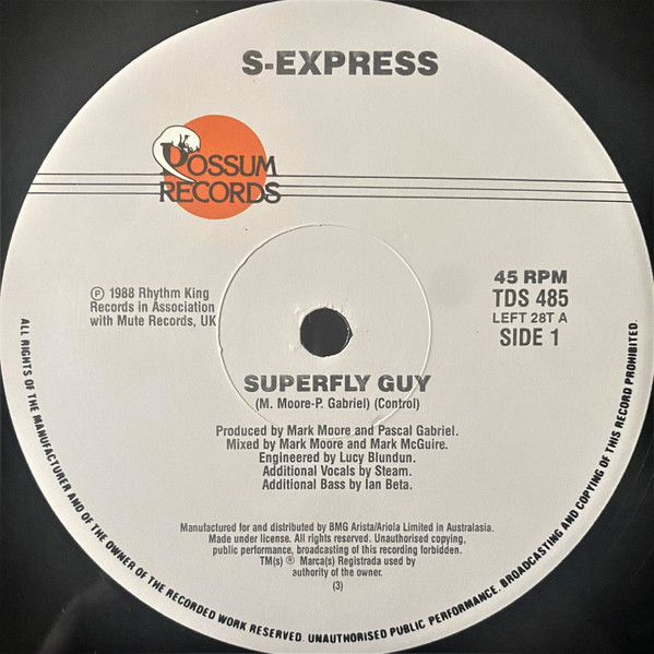 S'Express - Superfly Guy | Possum Records (TDS 485) - 4