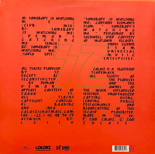 SZ - Somebody (Is Watching Me) | Colorz (587 265-1) - 2 SZ - Somebody (Is Watching Me) | Colorz (587 265-1) - 2