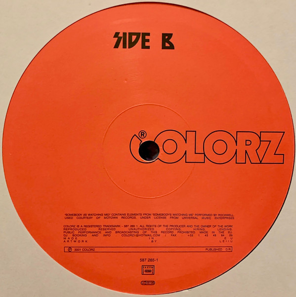 SZ - Somebody (Is Watching Me) | Colorz (587 265-1) - 4 SZ - Somebody (Is Watching Me) | Colorz (587 265-1) - 4
