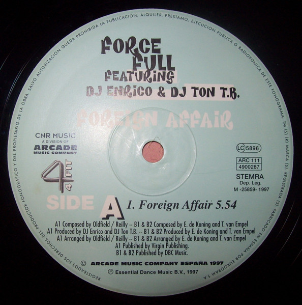 Force Full Featuring DJ Ton T.B. & DJ Enrico - Foreign Affair | CNR Music (4900287) - 2 Force Full Featuring DJ Ton T.B. & DJ Enrico - Foreign Affair | CNR Music (4900287) - 2