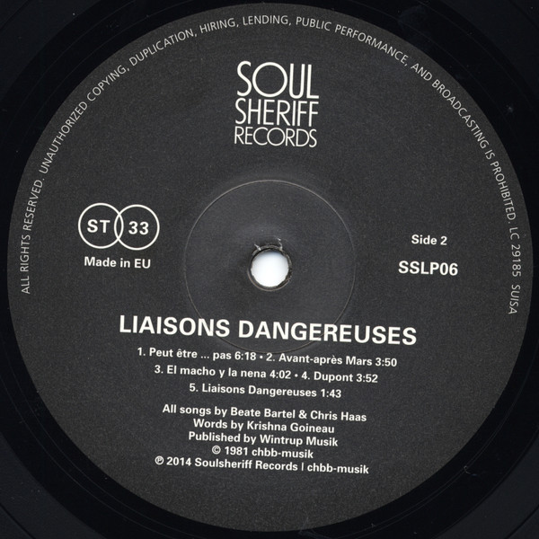 Liaisons Dangereuses - Liaisons Dangereuses | Soulsheriff Records (SSLP06) - 4