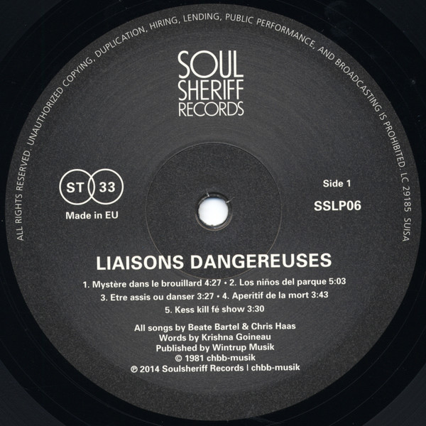 Liaisons Dangereuses - Liaisons Dangereuses | Soulsheriff Records (SSLP06) - 3