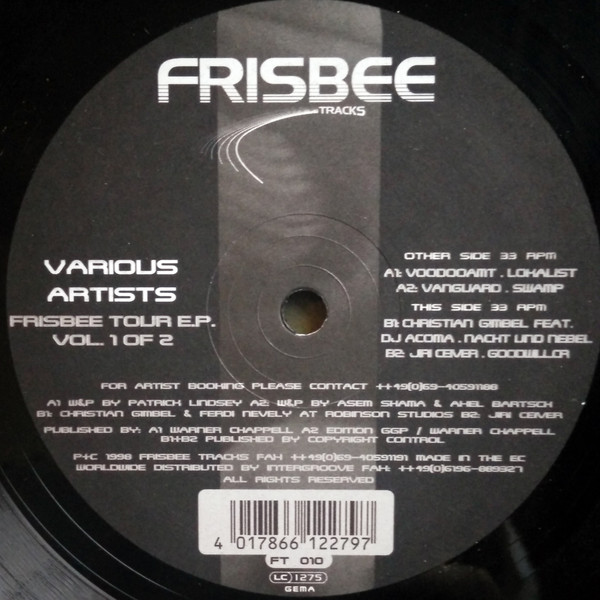 Various - Frisbee Tour E.P. Vol. 1 | Frisbee Tracks (FT 010)