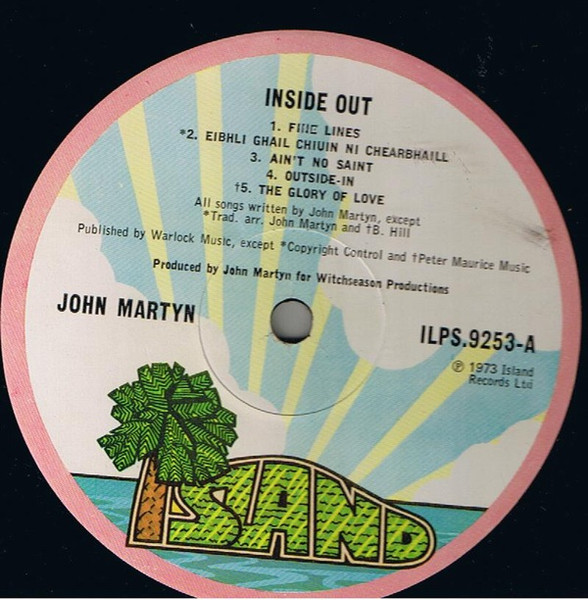 John Martyn - Inside Out | Island Records (ILPS 9253) - 4