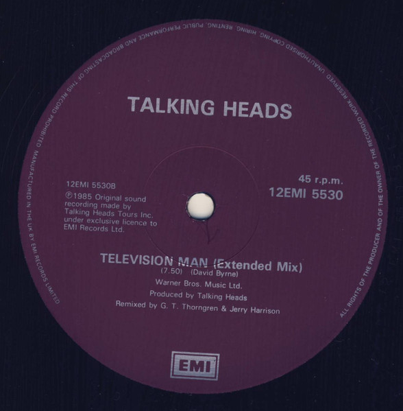 Talking Heads - Road To Nowhere | EMI (12EMID 5530) - 4