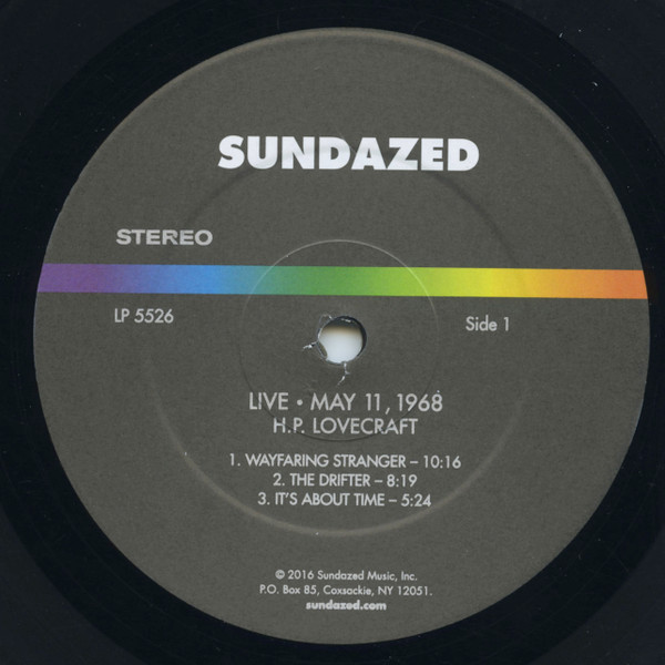HP Lovecraft - Live May 11, 1968 | Sundazed Music (LP 5526) - 4