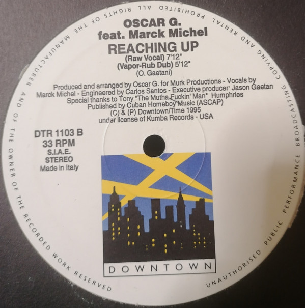 Oscar Gaetan Featuring Marck Michel - Reaching Up | Downtown (DTR 1103) - 2