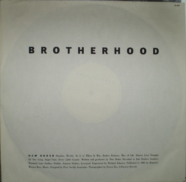 New Order - Brotherhood | Factory (70467) - 3