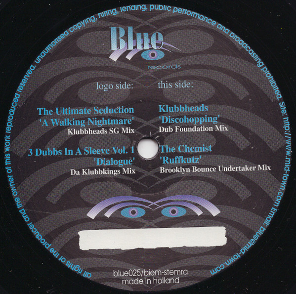 Various - Klubbheads Only ! | Blue Records (blue025) - main Various - Klubbheads Only ! | Blue Records (blue025) - main