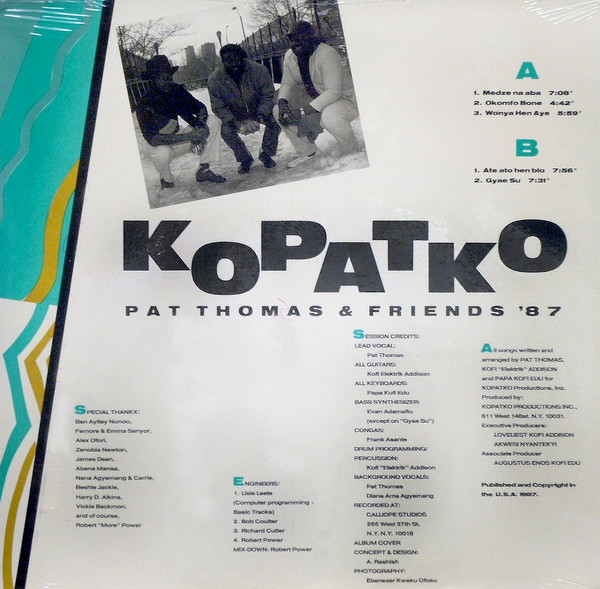 Pat Thomas - Kopatko - Pat Thomas & Friends '87 | Kopatko Records (KPK 0010) - 2 Pat Thomas - Kopatko - Pat Thomas & Friends '87 | Kopatko Records (KPK 0010) - 2