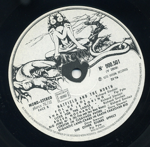 Hatfield And The North - Hatfield And The North | Virgin (900 501) - 3 Hatfield And The North - Hatfield And The North | Virgin (900 501) - 3