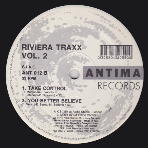 Riviera Traxx - Vol. 2 | Antima Records (ANT 012) - 3 Riviera Traxx - Vol. 2 | Antima Records (ANT 012) - 3