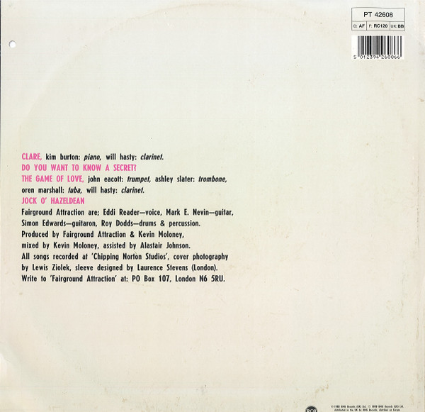 Fairground Attraction - Clare | RCA (PT 42608) - 2