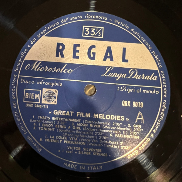 Victor Silvester and His Silver Strings - Great Film Melodies | Regal (QRX 9019) - 3 Victor Silvester and His Silver Strings - Great Film Melodies | Regal (QRX 9019) - 3