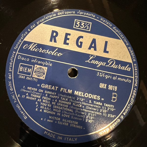 Victor Silvester and His Silver Strings - Great Film Melodies | Regal (QRX 9019) - 4 Victor Silvester and His Silver Strings - Great Film Melodies | Regal (QRX 9019) - 4