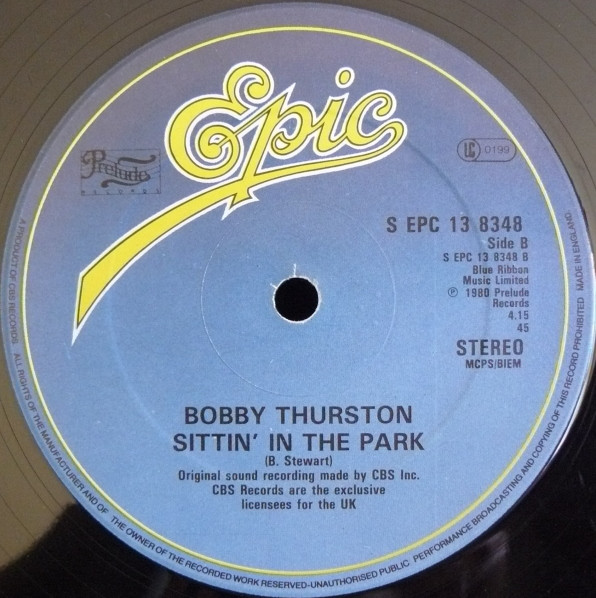 Bobby Thurston - Check Out The Groove | Epic (S EPC 13 8348) - 3