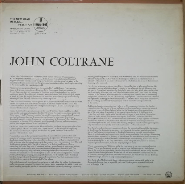John Coltrane - Meditations | Impulse! (A-9110) - 3 John Coltrane - Meditations | Impulse! (A-9110) - 3