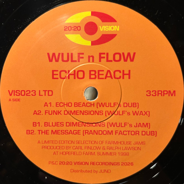 Wolf n' Flow - Echo Beach | 20:20 Vision (VIS023LTD) - 2