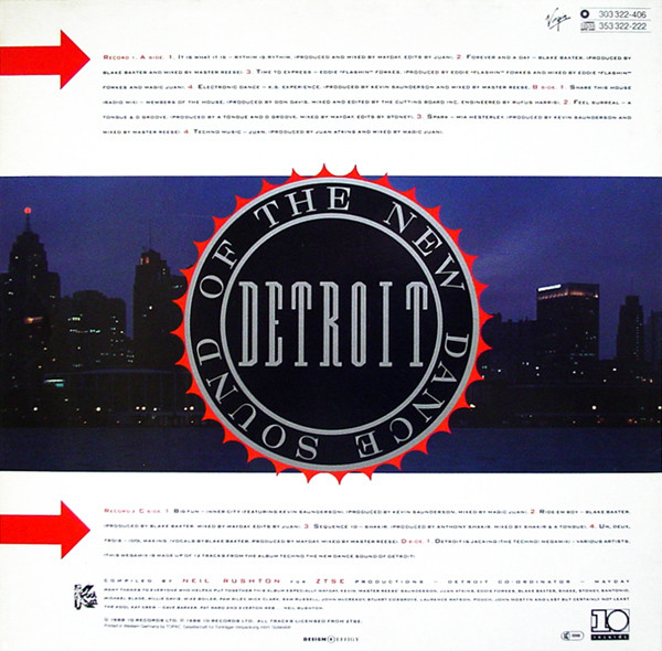 Various - Techno · The New Dance Sound Of Detroit | 10 Records (303 322-406) - 2