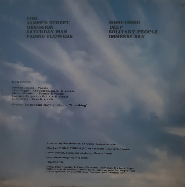 Red Inside - Immense Sky | Face Records (LP 008) - 2