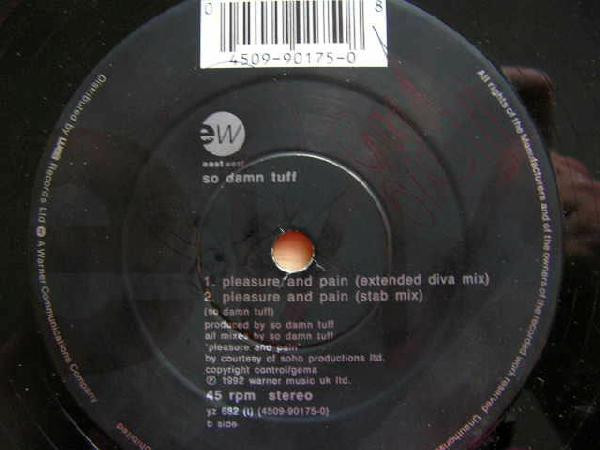 So Damn Tuff - Pleasure And Pain | EastWest (4509-90175-0) - 3 So Damn Tuff - Pleasure And Pain | EastWest (4509-90175-0) - 3