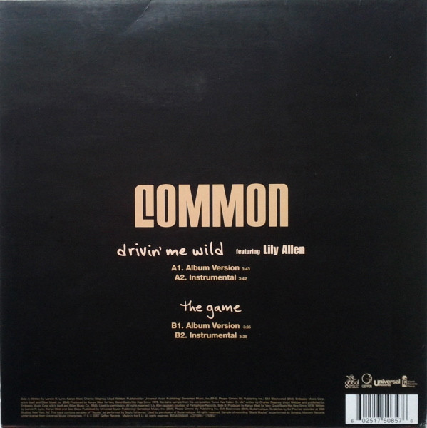 Common Featuring Lily Allen - Drivin' Me Wild | Geffen Records (1750857) - 2