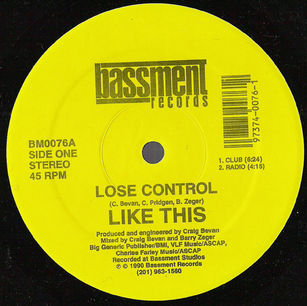 Like This - Lose Control | Bassment Records (BM-0076) Like This - Lose Control | Bassment Records (BM-0076)