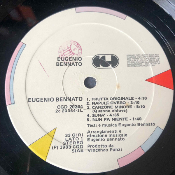 Eugenio Bennato - Eugenio Bennato | CGD (CGD 20364)