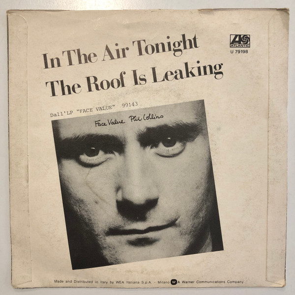 Phil Collins - In The Air Tonight | Atlantic (U 79198) - 2