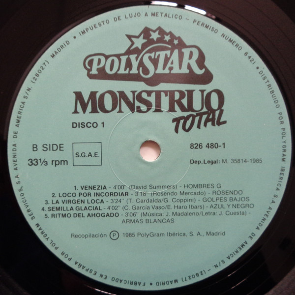 Various - Monstruo Total | Polystar (826 479-1) - 4