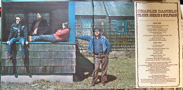 Charlie Daniels - Te John, Grease & Wolfman | Kama Sutra (KSBS 2060) - 2