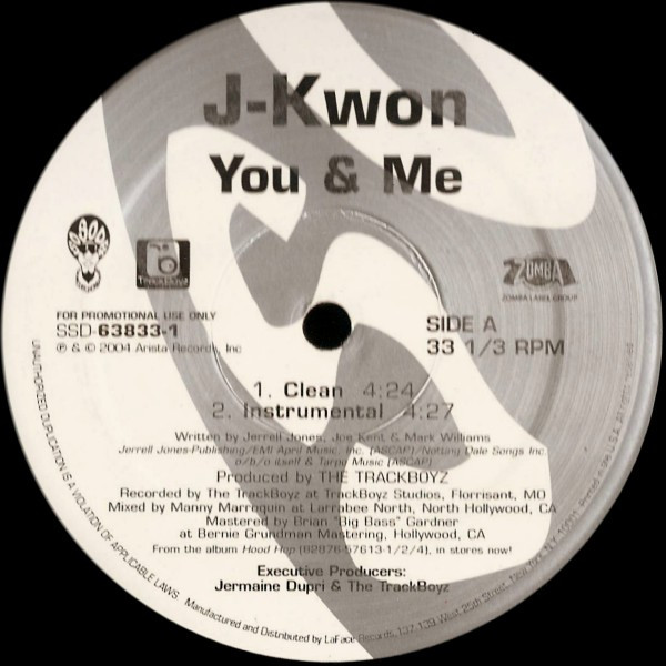 J-Kwon - You & Me | So So Def (SSD-63833-1) J-Kwon - You & Me | So So Def (SSD-63833-1)