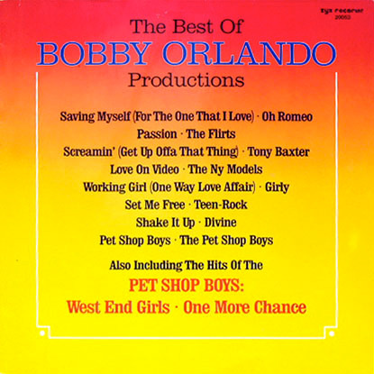 Various - The Best Of Bobby Orlando Productions | ZYX Records (ZYX 20053-1) Various - The Best Of Bobby Orlando Productions | ZYX Records (ZYX 20053-1)