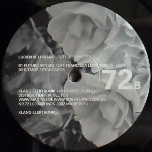 Lucien–N–Luciano - Future Senses EP | Klang Elektronik (KLANG 72) - 2 Lucien–N–Luciano - Future Senses EP | Klang Elektronik (KLANG 72) - 2
