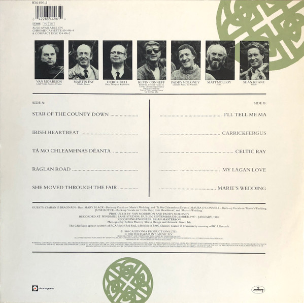 Van Morrison & The Chieftains - Irish Heartbeat | Mercury (834 496-1) - 2