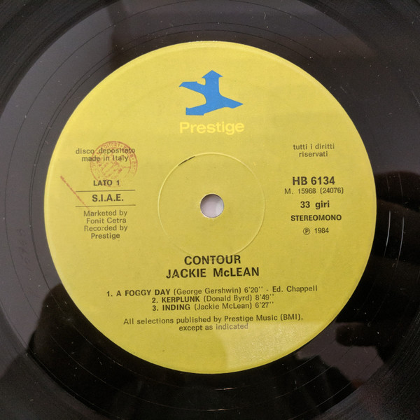 Jackie McLean - Contour | Prestige (HB 6134) - 2 Jackie McLean - Contour | Prestige (HB 6134) - 2