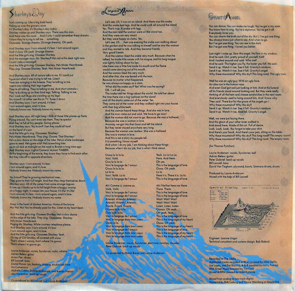 Laurie Anderson - Mister Heartbreak | Warner Bros. Records (925 077-1) - 5