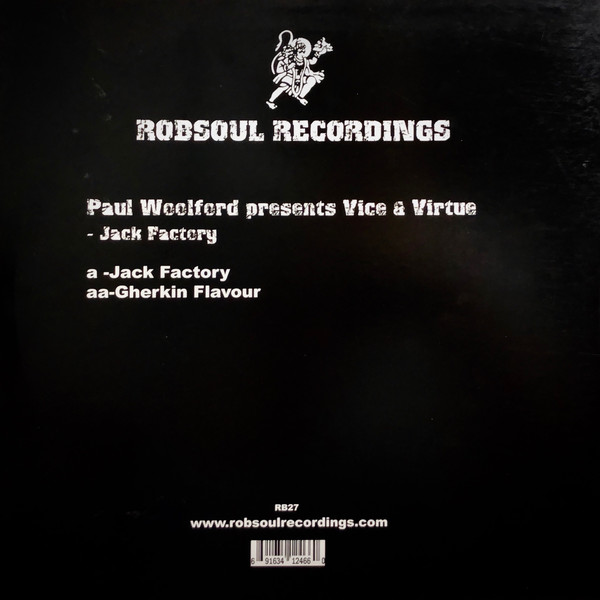 Paul Woolford Presents Vice & Virtue - Jack Factory | Robsoul Recordings (RB27) - 2