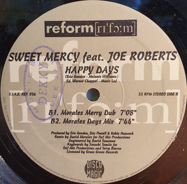 Sweet Mercy Feat. Joe Roberts - Happy Days | Reform (REF. 034) - 3
