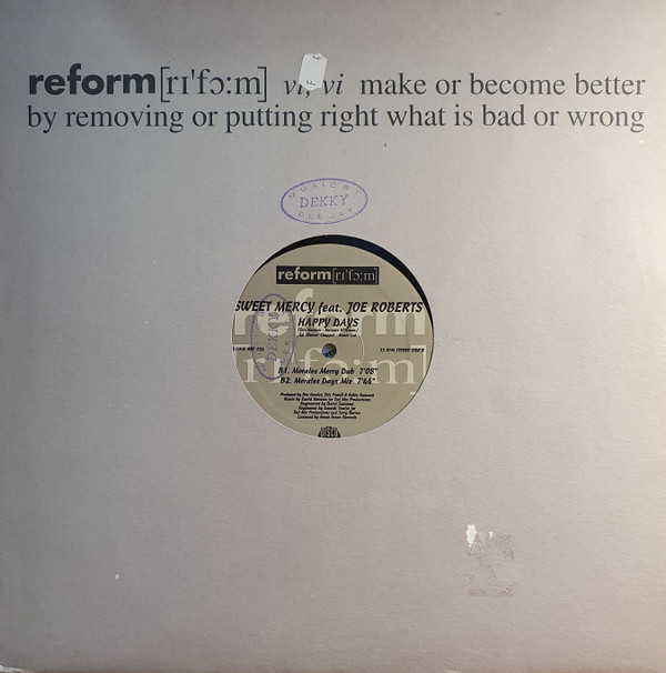 Sweet Mercy Feat. Joe Roberts - Happy Days | Reform (REF. 034) - main
