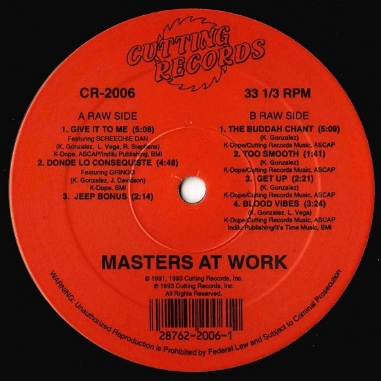 Masters At Work - The Album | Cutting Records (CR-2006) - 3