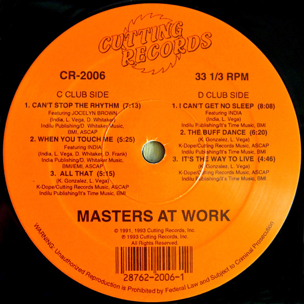Masters At Work - The Album | Cutting Records (CR-2006) - 5