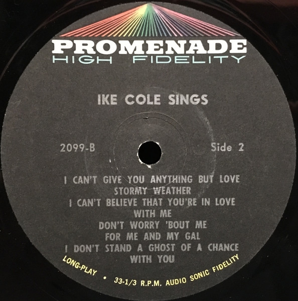 Ike Cole - Ike Cole Sings | Promenade (2099) - 4