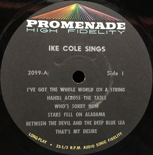 Ike Cole - Ike Cole Sings | Promenade (2099) - 3