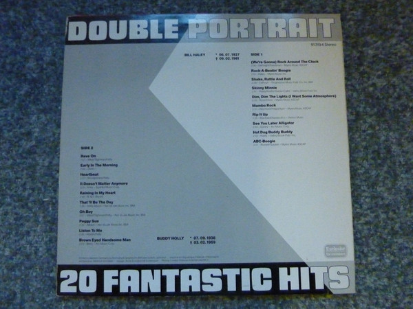 Bill Haley / Buddy Holly - Double Portrait - 20 Fantastic Hits | MCA Records (913194) - 2