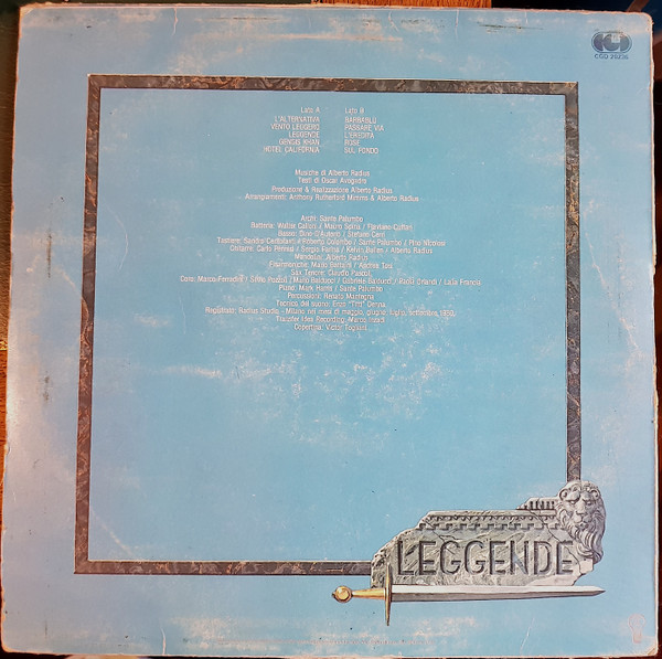 Alberto Radius - Leggende | CGD (CGD 20236) - 2