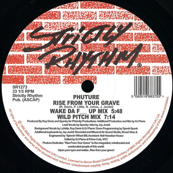 Phuture - Rise From Your Grave | Strictly Rhythm (SR1273) - main