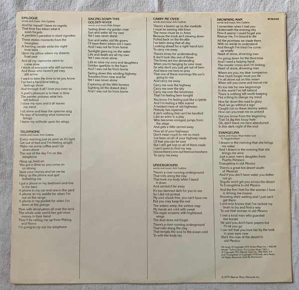 Arlo Guthrie With Shenandoah - Outlasting The Blues | Warner Bros. Records (W 56658) - 3 Arlo Guthrie With Shenandoah - Outlasting The Blues | Warner Bros. Records (W 56658) - 3
