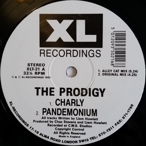 The Prodigy - Charly | XL Recordings (XLT-21) The Prodigy - Charly | XL Recordings (XLT-21)