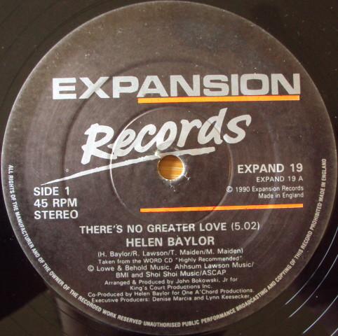 Helen Baylor - There's No Greater Love / Victory | Expansion (EXPAND 19)